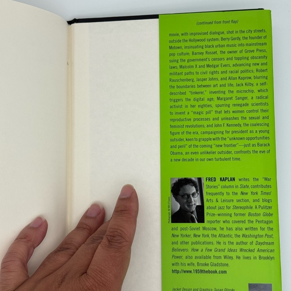 1959: The Year Everything Changed by Fred Kaplan Hardcover - Picture 5 of 5